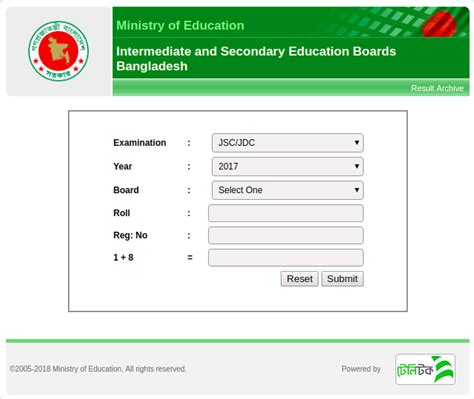 JSC Result Marksheet 2018 All Education Board JSC.
